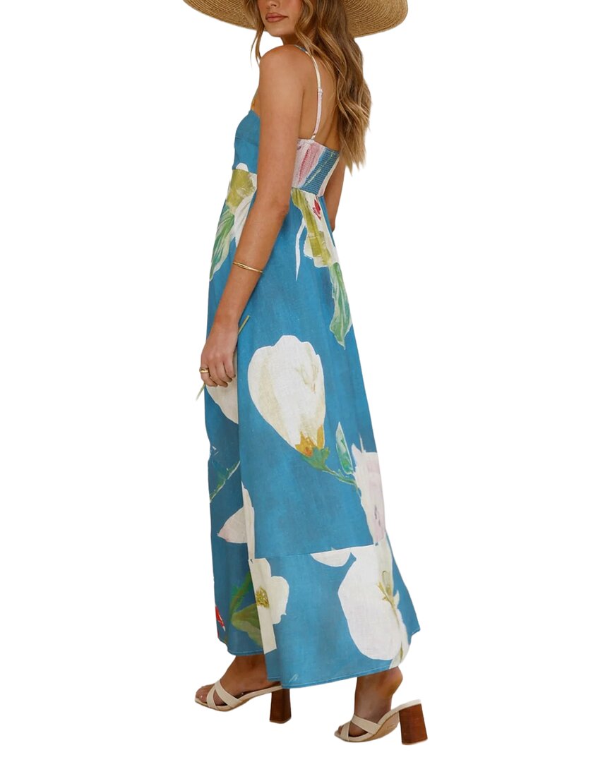 Oloey Printed Maxi Dress