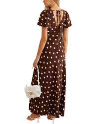 Oloey Printed Maxi Dress