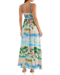 Oloey Printed Maxi Dress