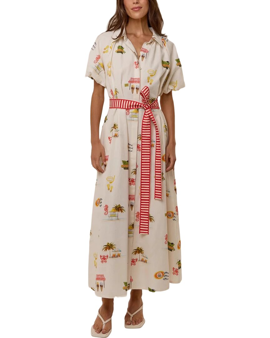 Amina Glam Printed Maxi Dress