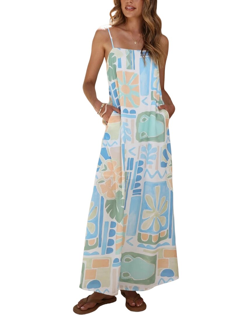 Amina Glam Printed Maxi Dress