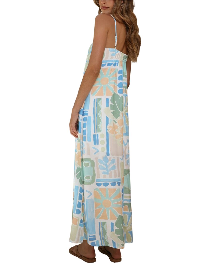 Amina Glam Printed Maxi Dress