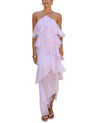 Camila Blanco Solid Maxi Dress
