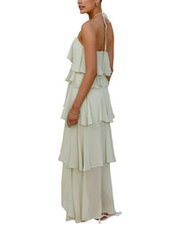 Camila Blanco Solid Maxi Dress