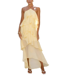 Camila Blanco Solid Maxi Dress