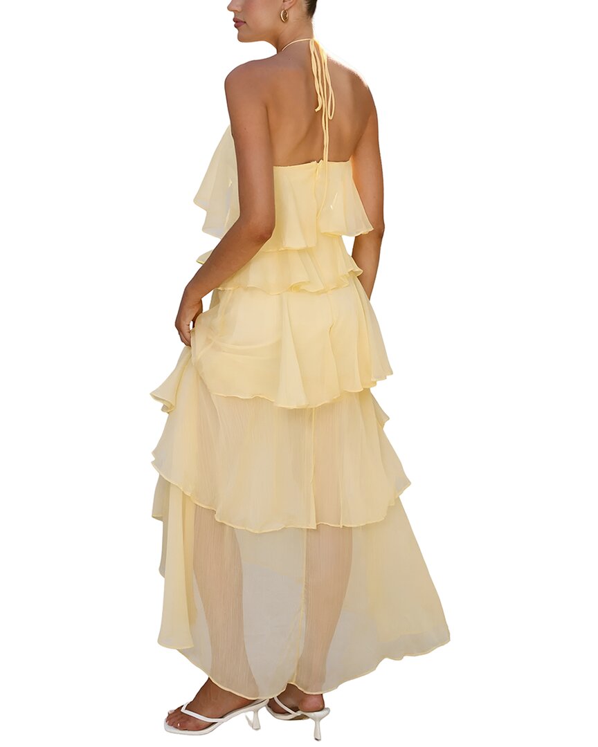 Camila Blanco Solid Maxi Dress