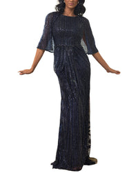 Terani Couture Embellished Maxi Dress