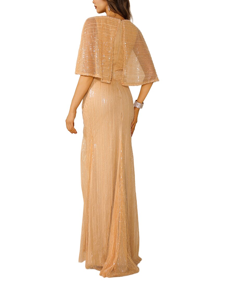 Terani Couture Embellished Maxi Dress
