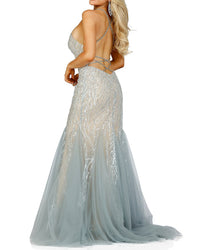 Terani Couture Halter Neck Dress
