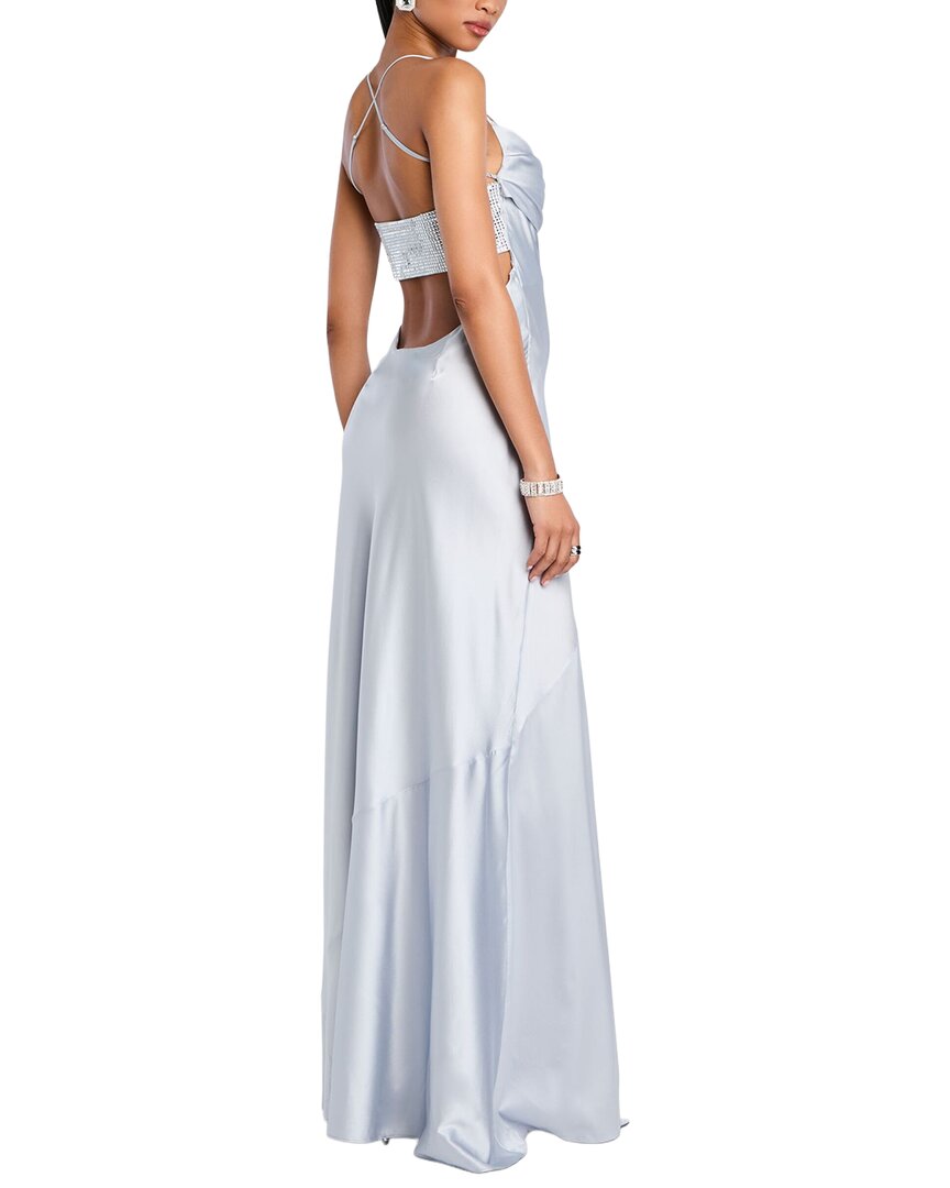 Retrofête Emery Silk-Blend Maxi Dress