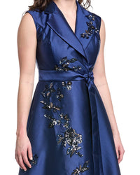 Rene Ruiz Applique Maxi Dress