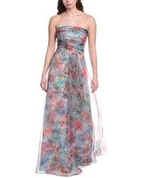 Rene Ruiz Organza Printed Gown