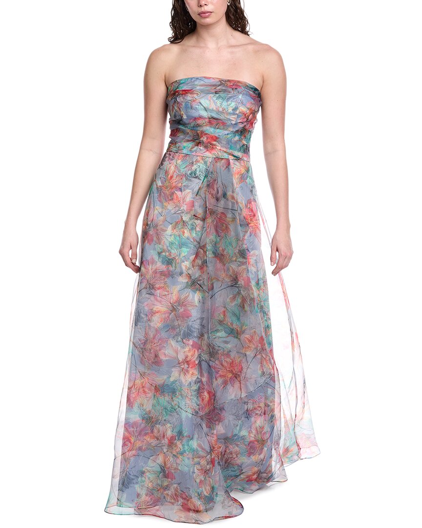 Rene Ruiz Organza Printed Gown