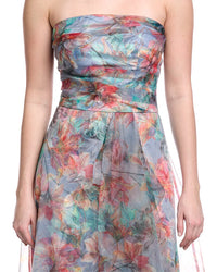 Rene Ruiz Organza Printed Gown
