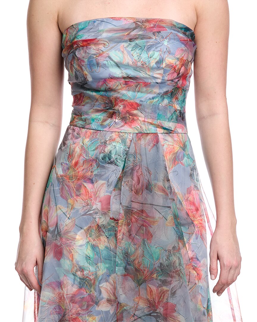 Rene Ruiz Organza Printed Gown