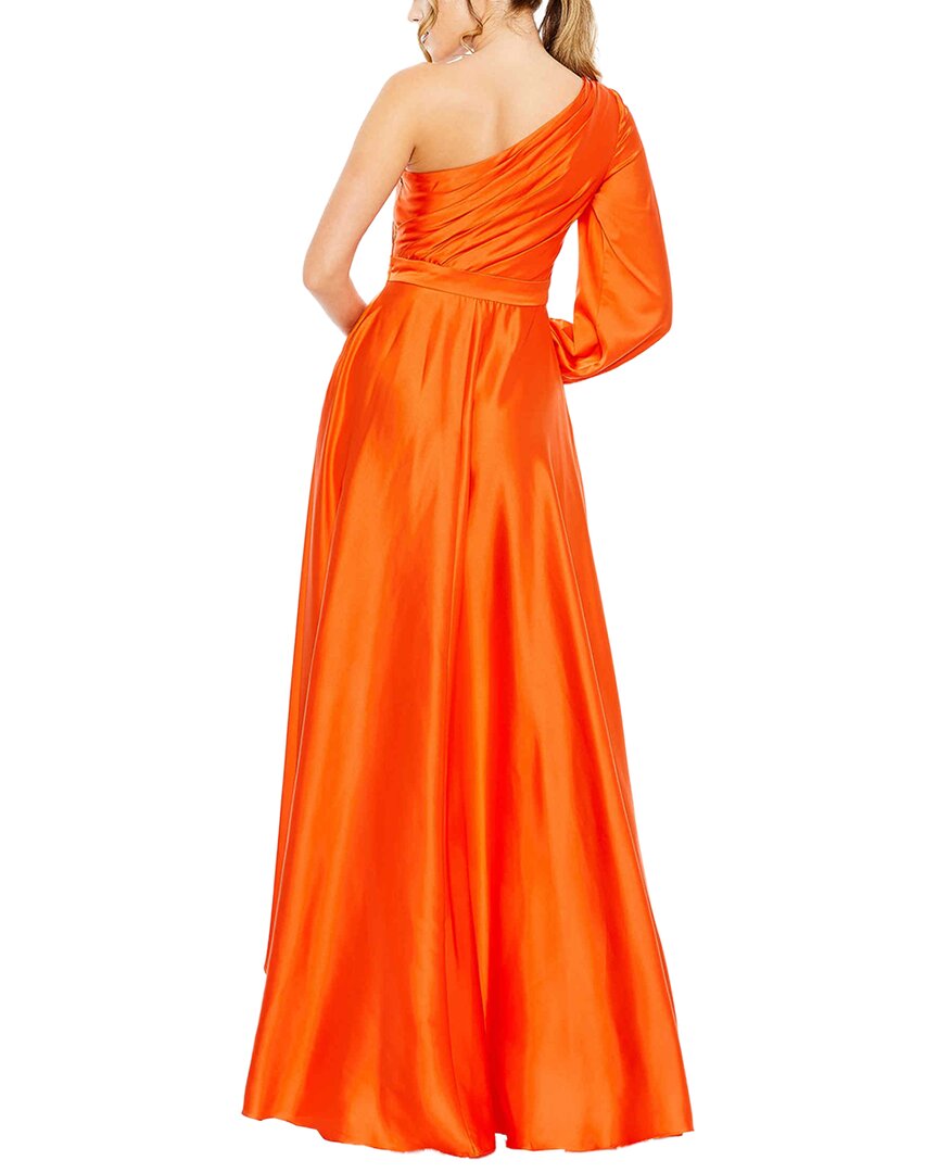 Mac Duggal High Low One Shoulder Flowy Gown