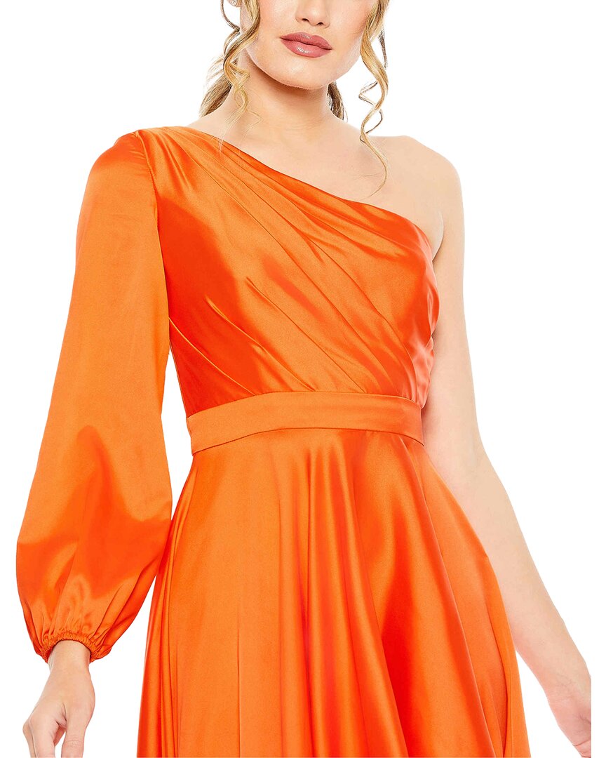 Mac Duggal High Low One Shoulder Flowy Gown