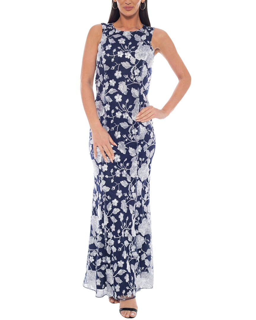 Oleg Cassini Printed Maxi Dress