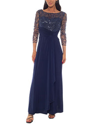 Oleg Cassini Embellished Maxi Dress