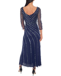 Oleg Cassini Embellished Maxi Dress