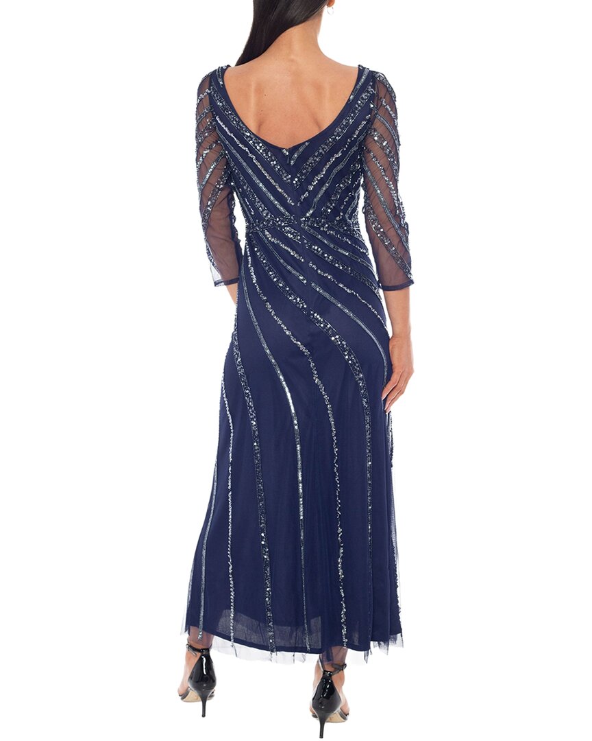 Oleg Cassini Embellished Maxi Dress