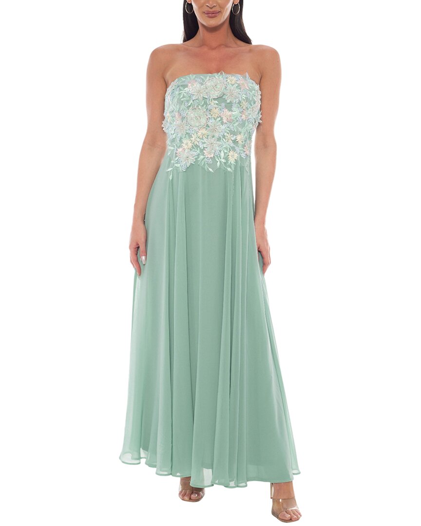 Oleg Cassini Embellished Maxi Dress