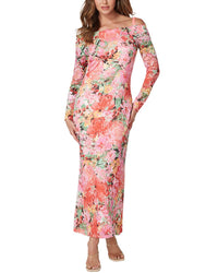 Oleg Cassini Printed Maxi Dress