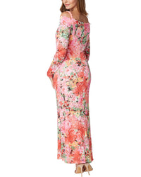 Oleg Cassini Printed Maxi Dress