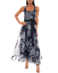 Oleg Cassini Printed Maxi Dress