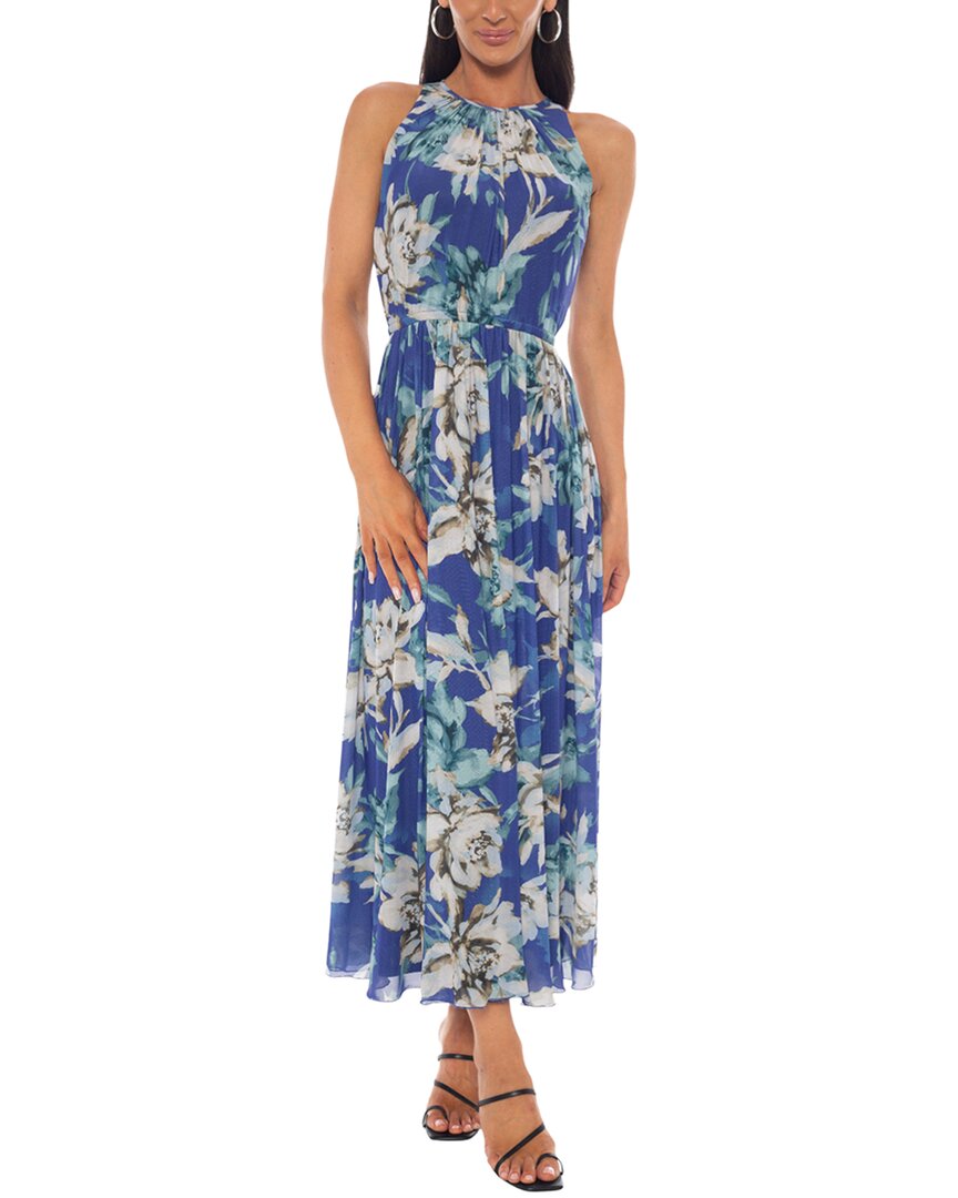 Oleg Cassini Printed Maxi Dress