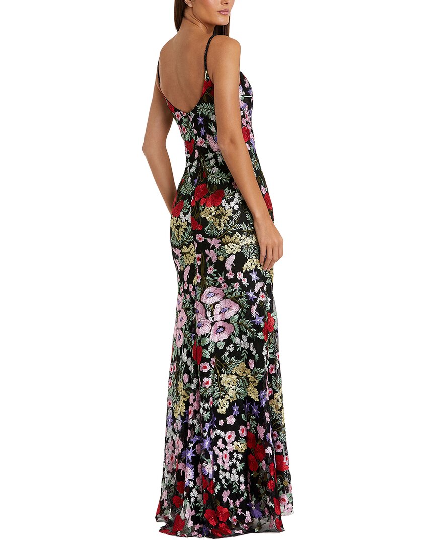 Mac Duggal Floral Lace Sweetheart Column Gown