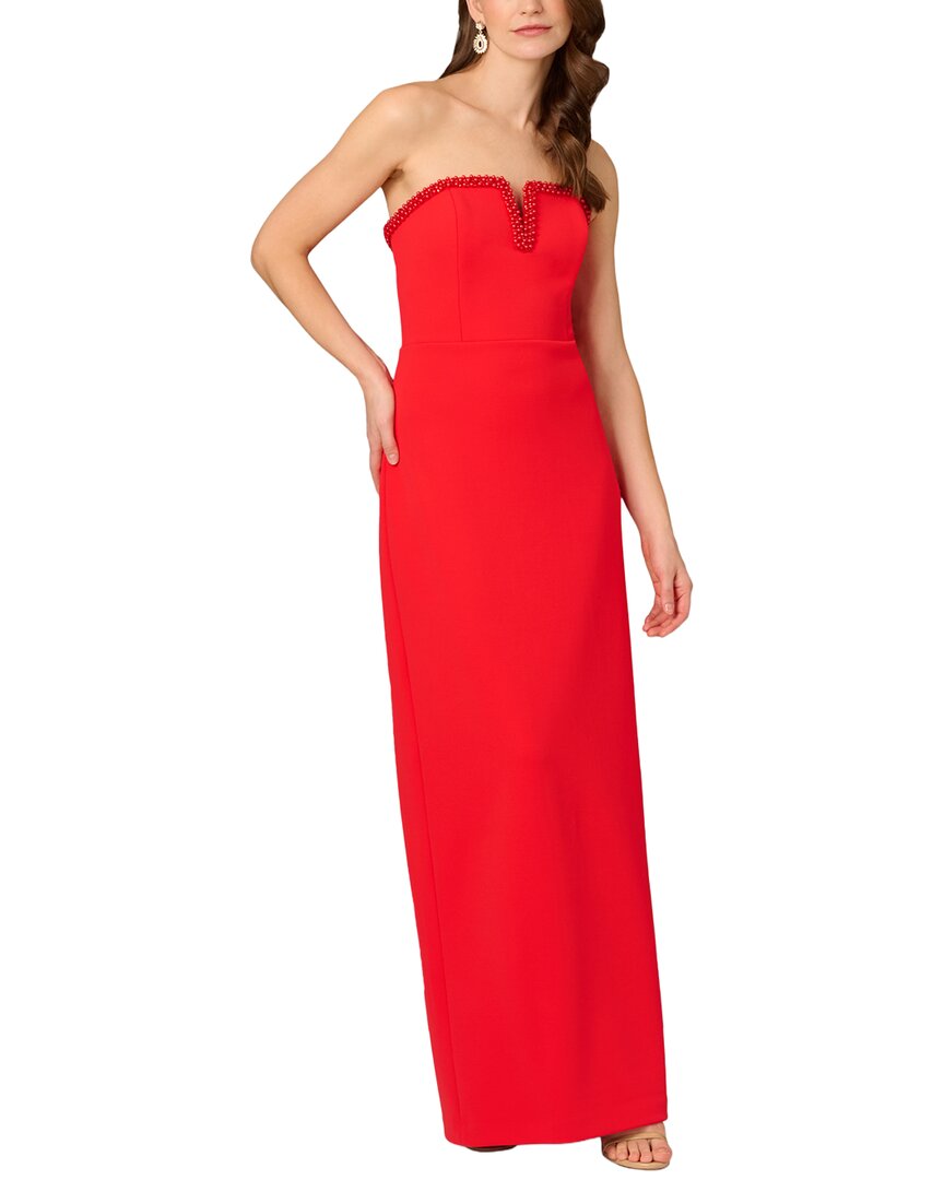 Aidan Mattox Solid Maxi Dress