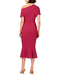 Aidan Mattox Solid Midi Dress