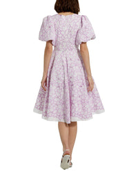 Mac Duggal Embroidered Floral Midi Dress