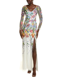 Marchesa Notte Ribbons Gown