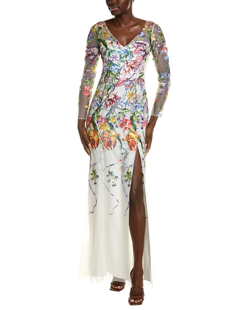 Marchesa Notte Ribbons Gown
