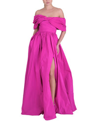 Marchesa Notte Draped Gown