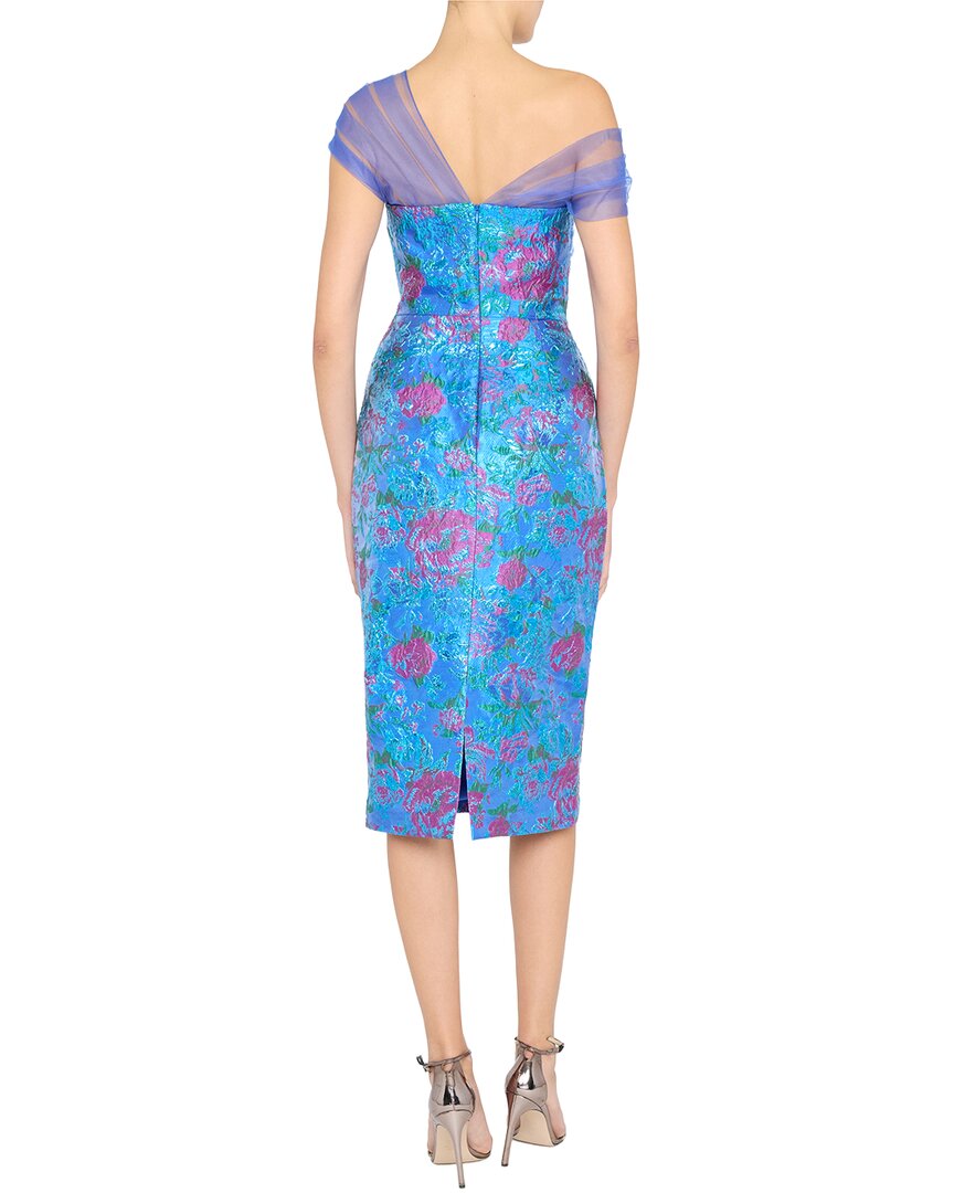 Theia Jaylen Draped Shawl Dress