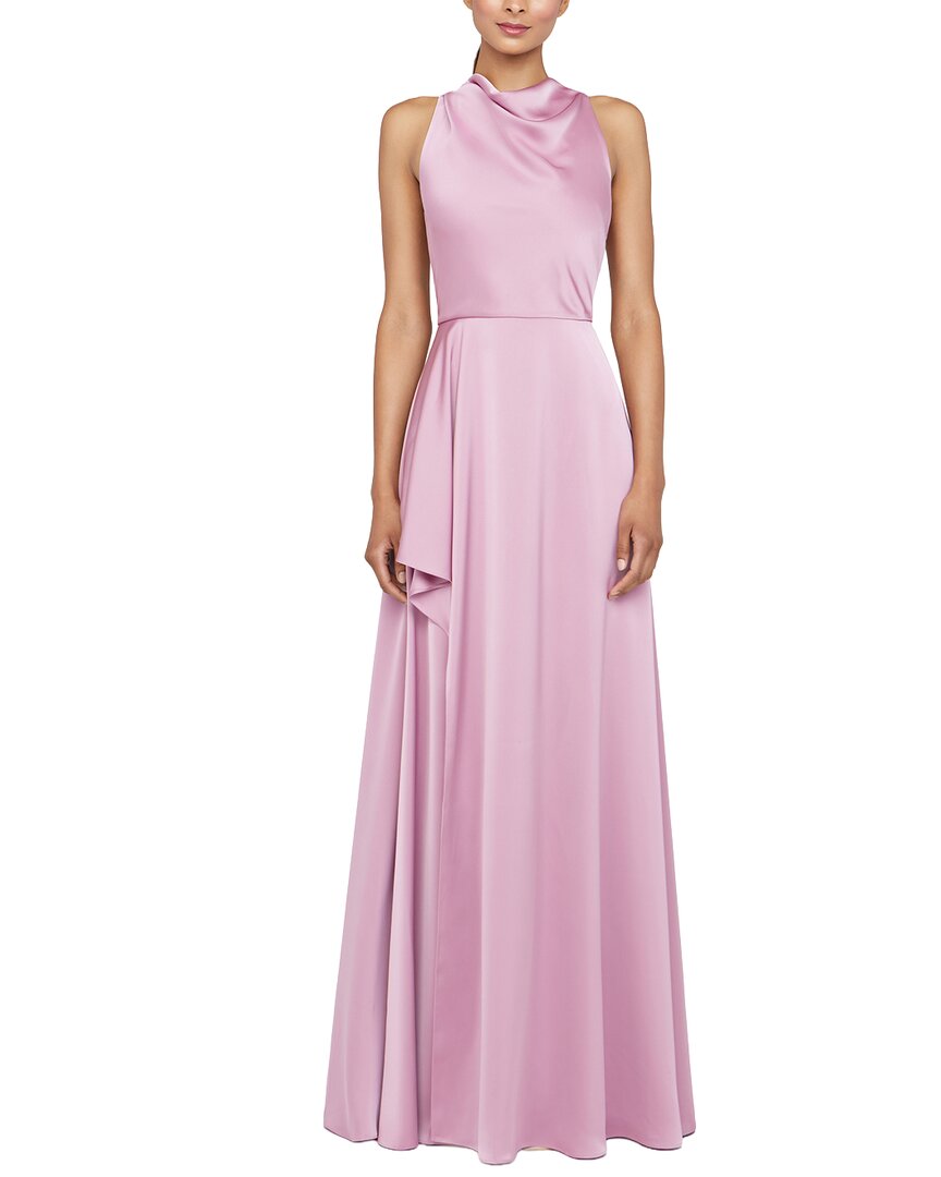 Theia Amara Cowl Drape Gown