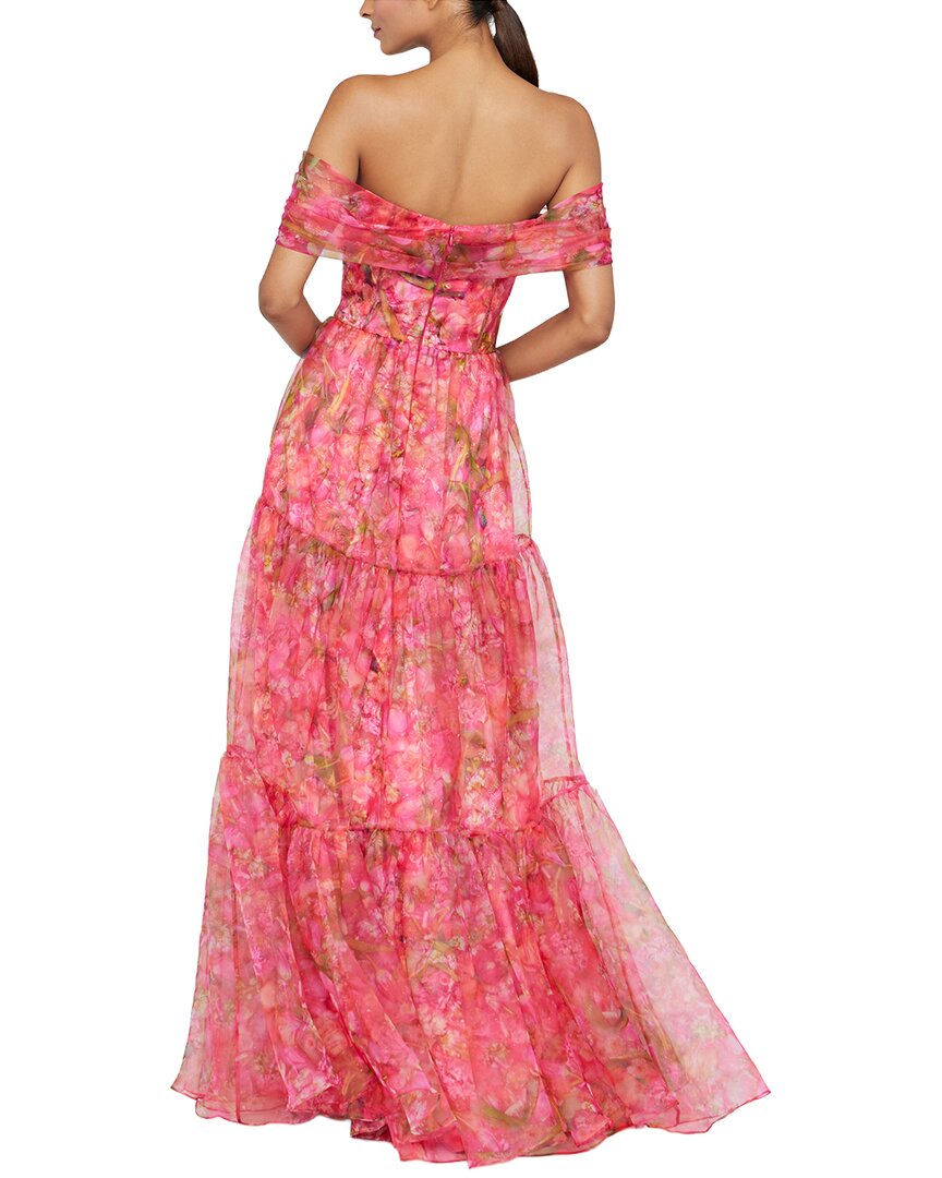 Theia Tia Off Shoulder Organza Gown