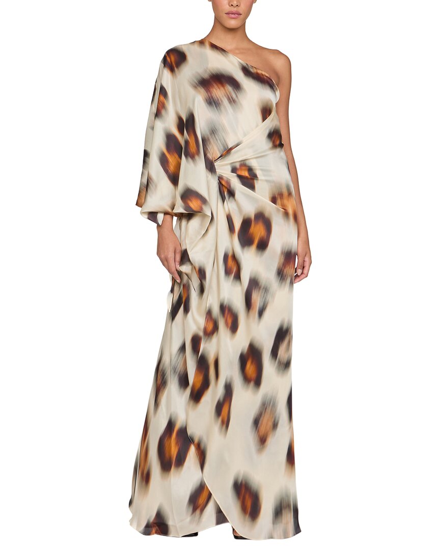 Halston Carmen Chiffon Silk Gown