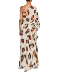 Halston Carmen Chiffon Silk Gown