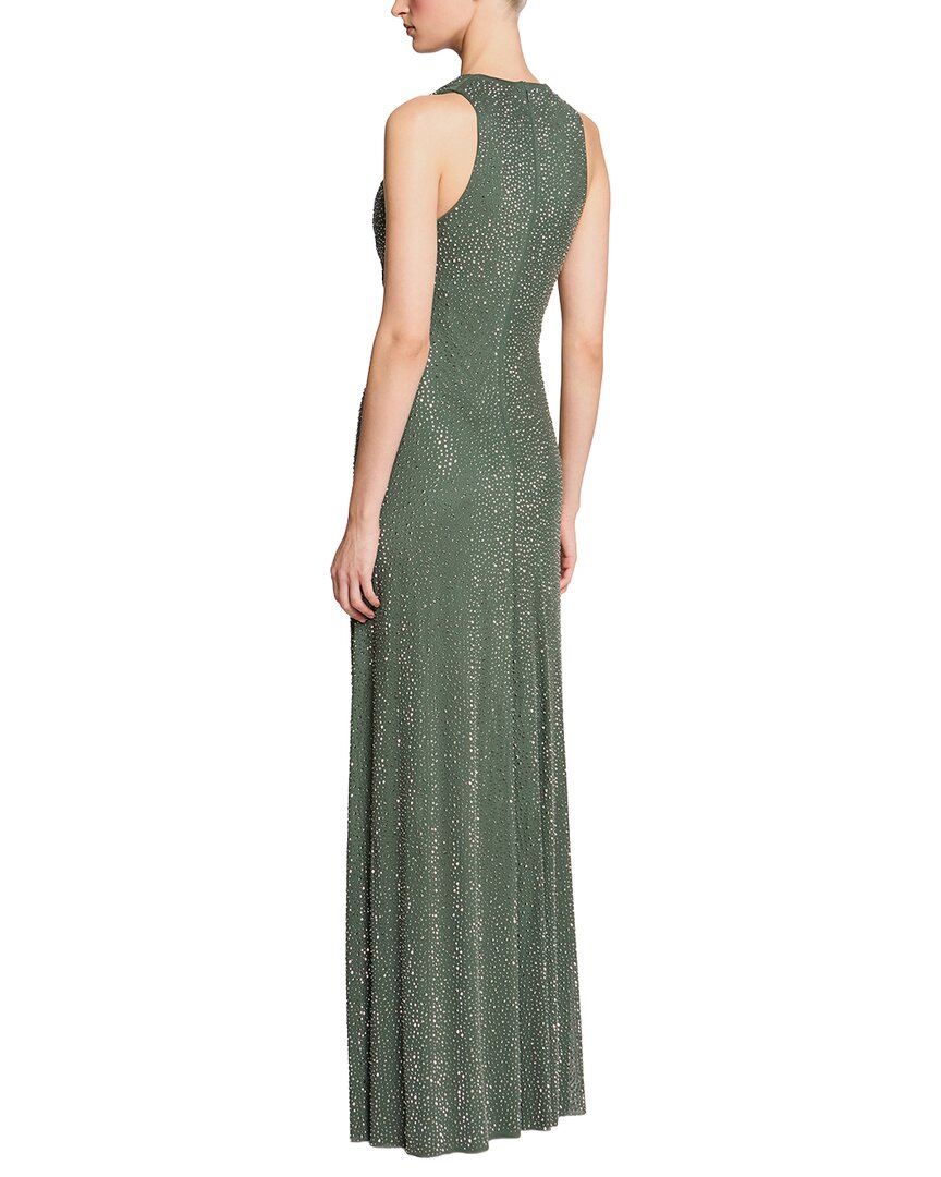 Halston Sunni Crystal Mesh Gown