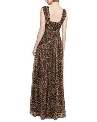 Halston Claudia Chiffon Gown