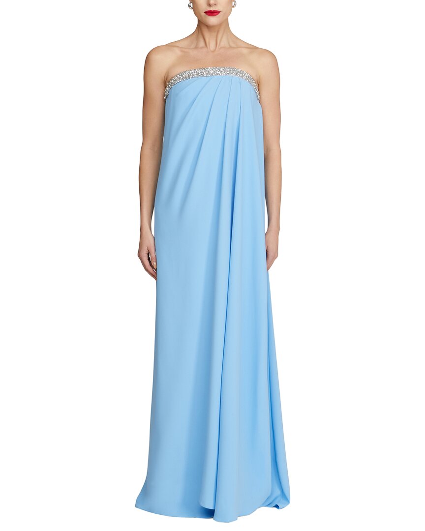 Halston Fleur Strapless Gown