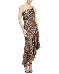 Halston Mavis Satin Midi Dress