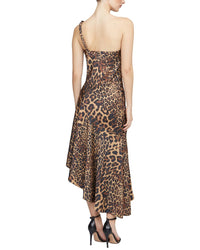 Halston Mavis Satin Midi Dress