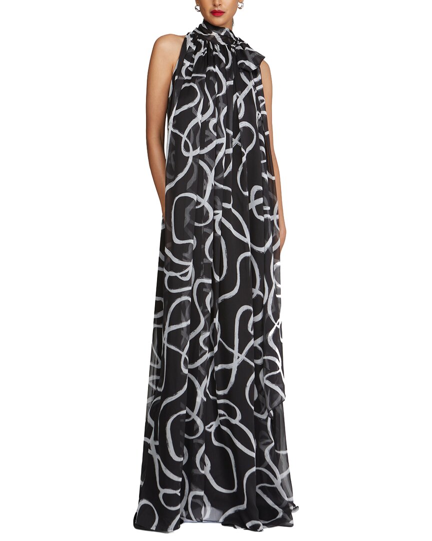 Halston Lyle Chiffon Gown