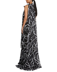 Halston Lyle Chiffon Gown