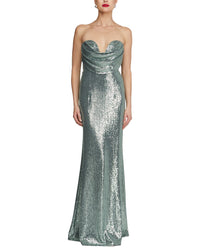 Halston Juliette Disco Jersey Gown